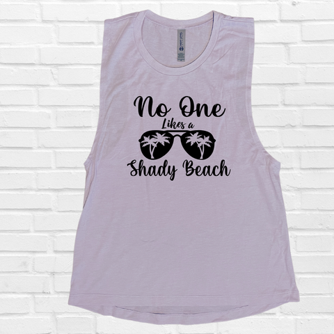 Shady Beach Muscle Tank - Lavender - FINAL SALE