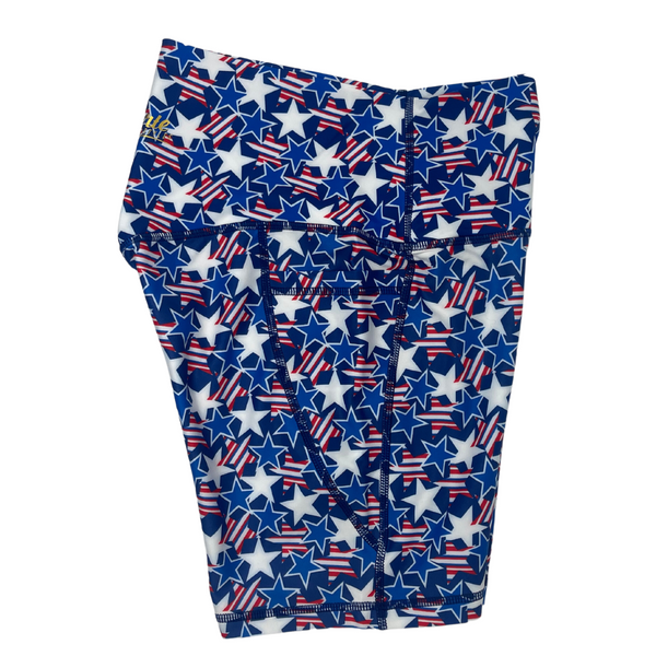 Stars and Stripes 5" Lifestyle Shorts - 4th of July USA Gym running Shorts - Liberte Lifestyles Apparel