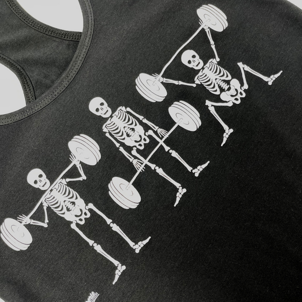 Strong Bones Crop Tank - Black - FINAL SALE -  S ONLY