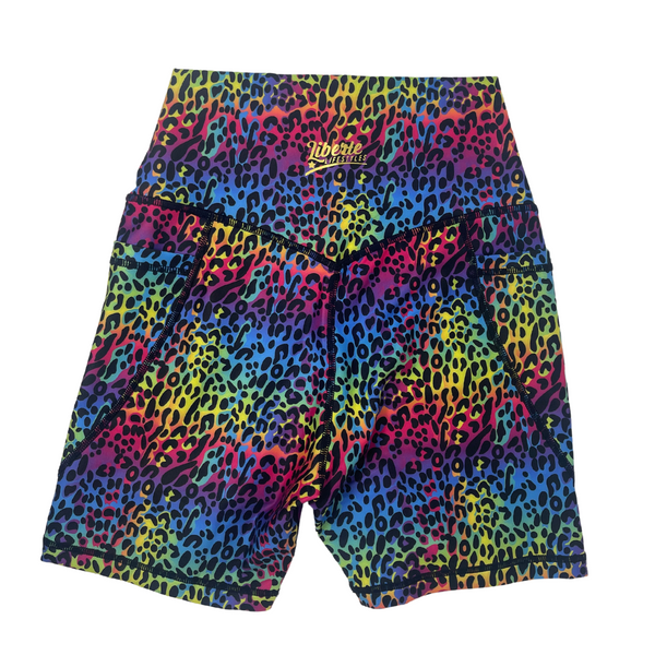Liberte Lifestyles Summer Leopard 5" Lifestyle Shorts - Fitness apparel & accessories