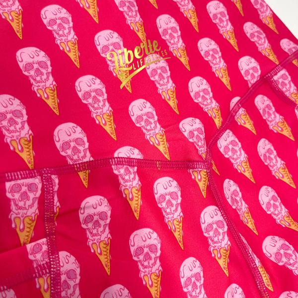 Sweet Ice-Scream Short - Ice Cream Skull 5" Shorts - Liberte Lifestyles fitness apparel