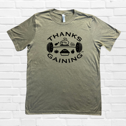 Thanksgaining Tee - Olive - FINAL SALE