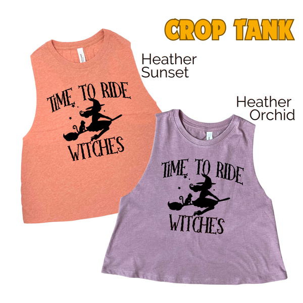 Time to Ride Witches Tank - spinning peloton cycle halloween tank
