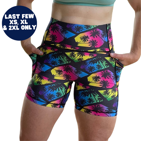 Tropic Palms 5" Lifestyle Shorts - XS, XL & 2XL only - FINAL SALE