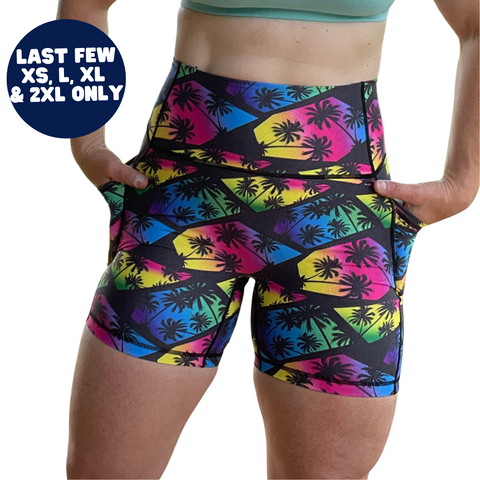 Tropic Palms 5" Lifestyle Shorts - XS, L, XL & 2XL only