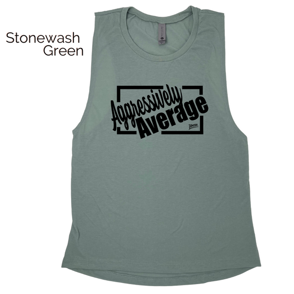 aggressively average muscle tank - Liberte Lifestyles Fitness apparel & accessories