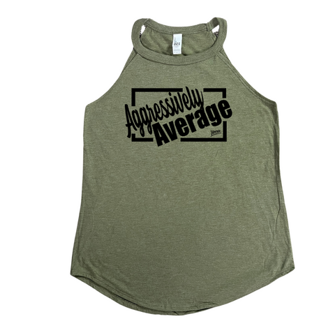 Aggressively average rocker tank - Liberte Lifestyles fitness workout tanks and tees