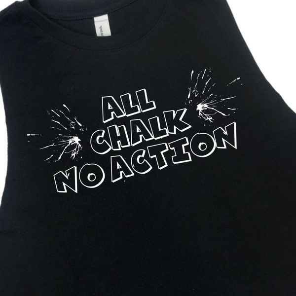 all chalk no action crop tank - Liberte Lifestyles Fitness tanks