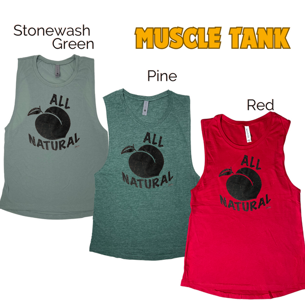 All Natural Tank- Natural peach Tank top - Liberte Lifestyles fitness tops