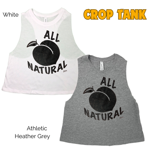 All Natural Crop Tank - Peach Workout Top - Liberte Lifestyles Fitness apparel