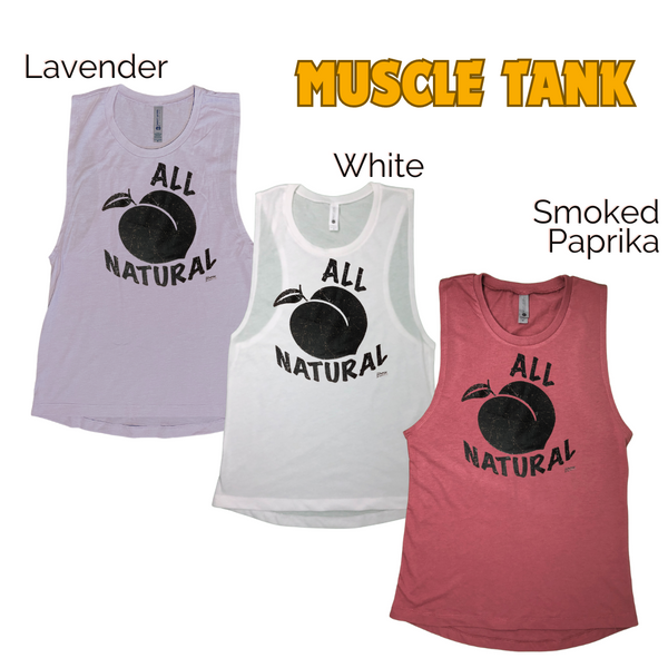 All Natural Tank- Natural peach Tank top - Liberte Lifestyles fitness tops