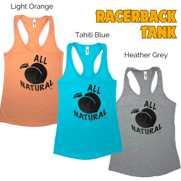 All Natural Tank- Natural peach Tank top - Liberte Lifestyles fitness tops