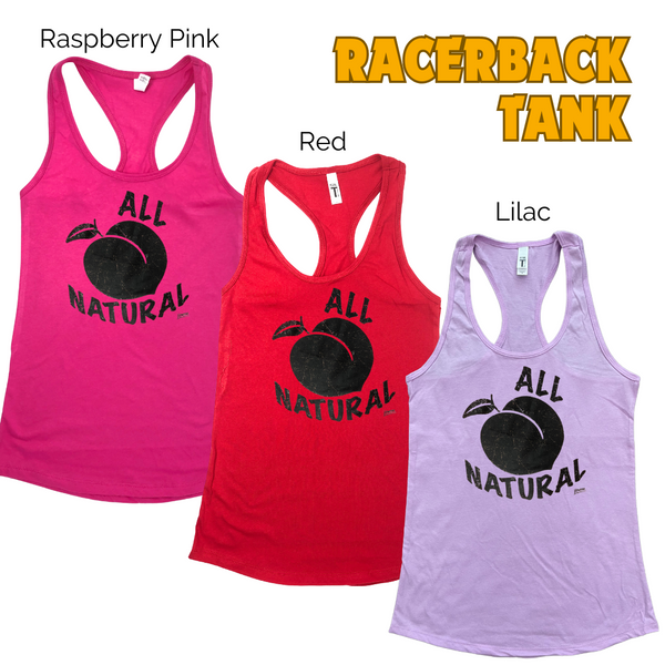 All Natural Tank- Natural peach Tank top - Liberte Lifestyles fitness tops