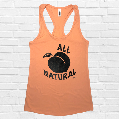All Natural Racerback - Light Orange - FINAL SALE