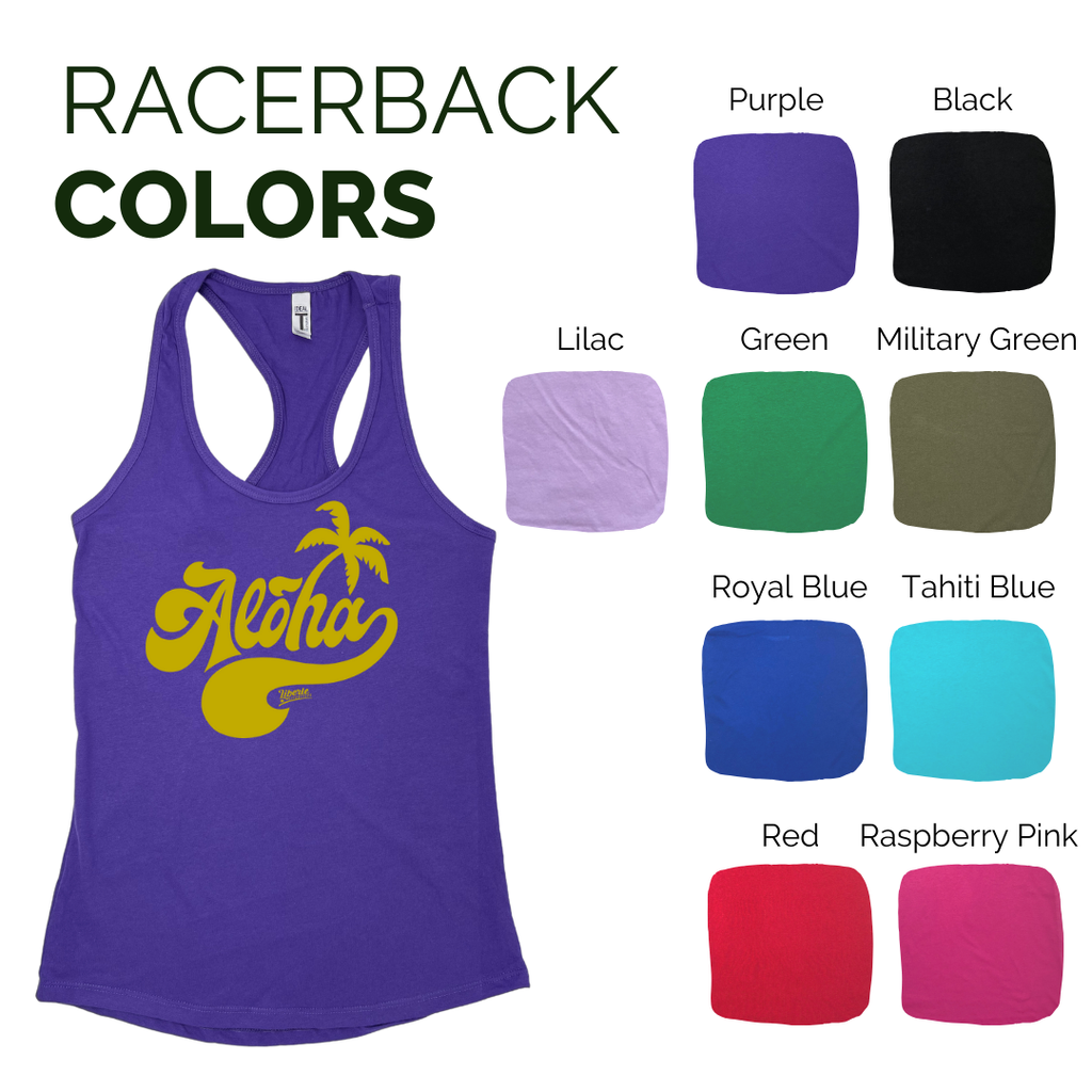 Aloha racerback tank - Liberte Lifestyles Fitness tanks