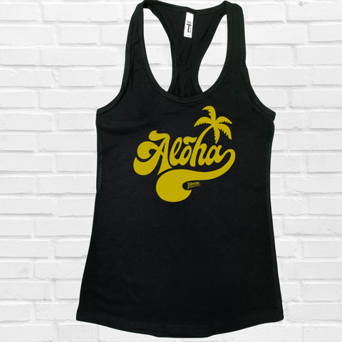 Aloha racerback tank - Liberte Lifestyles Fitness tanks