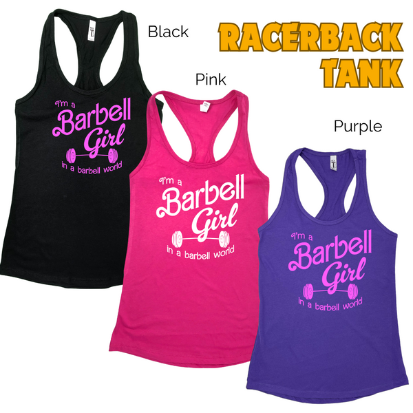 Barbell Girl Tank - Liberte Lifestyles Fitness Tanks