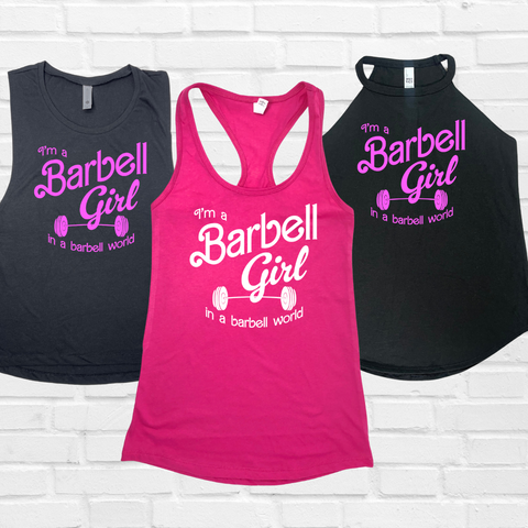 Barbell Girl Tank - Liberte Lifestyles Fitness Tanks