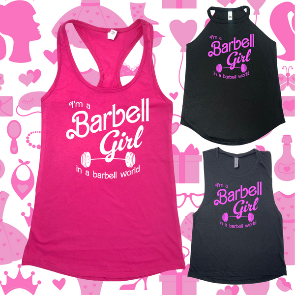 Barbell Girl Tank - Liberte Lifestyles Fitness Tanks