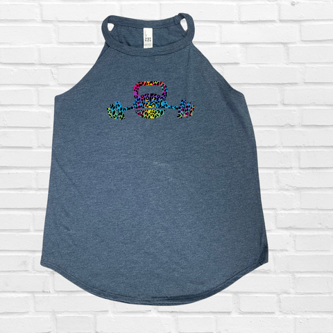 Kettlebell Rocker Tank - Navy Frost - FINAL SALE