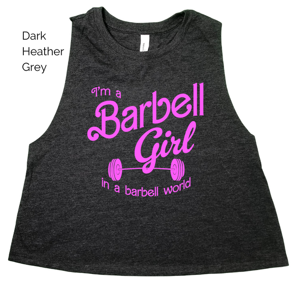 Barbell Girl Crop Tank
