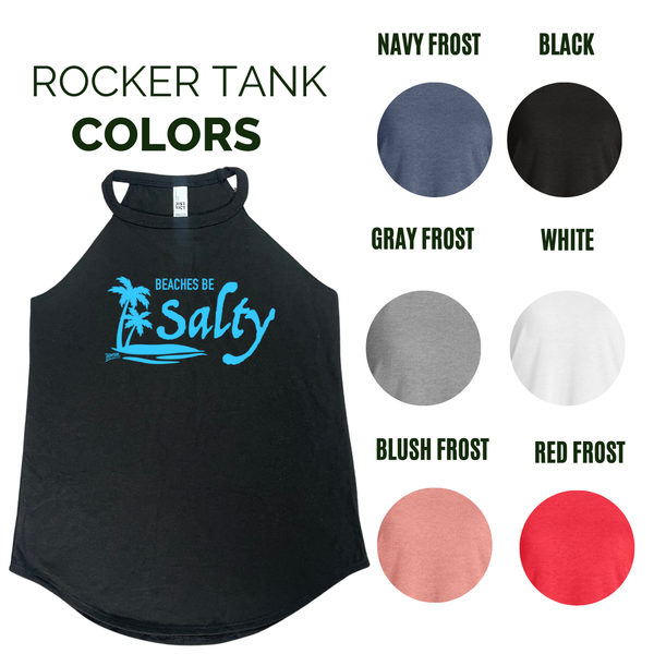 Beaches be salty tank - Liberte Lifestyles fitness tanks