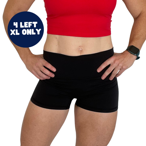 Black 3" Sporty Shorts - FINAL SALE  - XL only