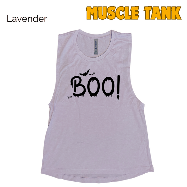 Boo! Muscle Tank - Lavender - FINAL SALE