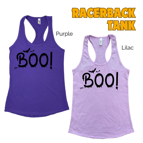 Boo! Halloween Tank - Halloween gym apparel - Liberte Lifestyles