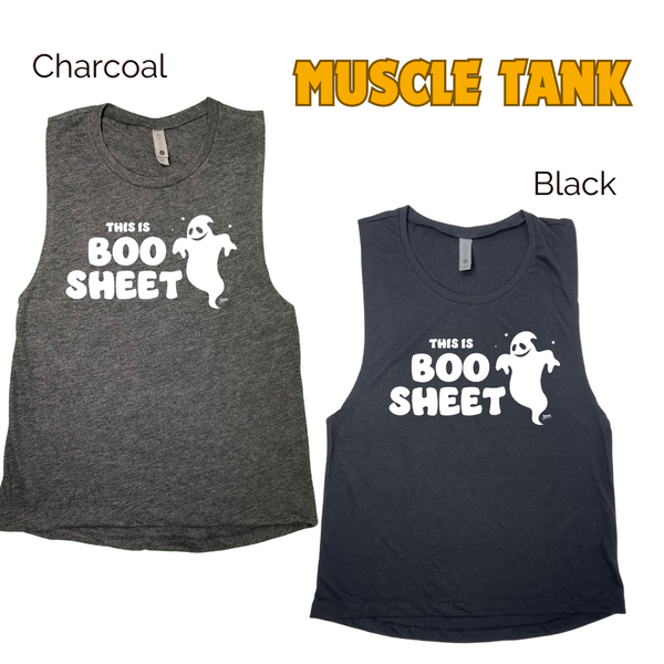 This is boo sheet - Halloween gym tank - Liberte Lifestyles