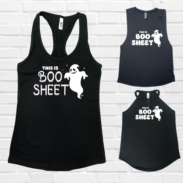 This is boo sheet - Halloween gym tank - Liberte Lifestyles