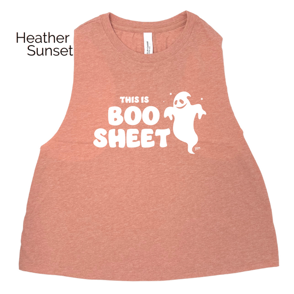 Boo Sheet Crop Tank