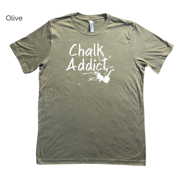 chalk addict tshirt - chalk monster tee - crossfit weightlifting powerlifting clothing and accessories liberte lifestyles