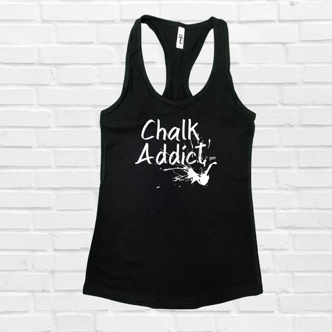 crossfit chalk addict racerback tank - weightlifting chalk addict - chalk monster tank - fitness apparel & accessories