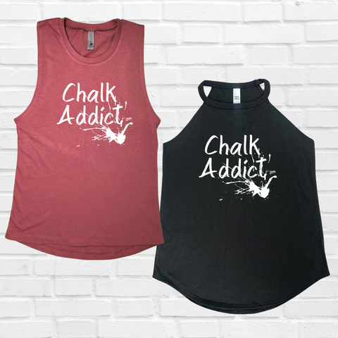 chalk addict tank - Liberte Lifestyles fitness workout tanks