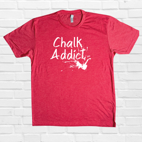 chalk addict tshirt - chalk monster tee - crossfit weightlifting powerlifting clothing and accessories liberte lifestyles