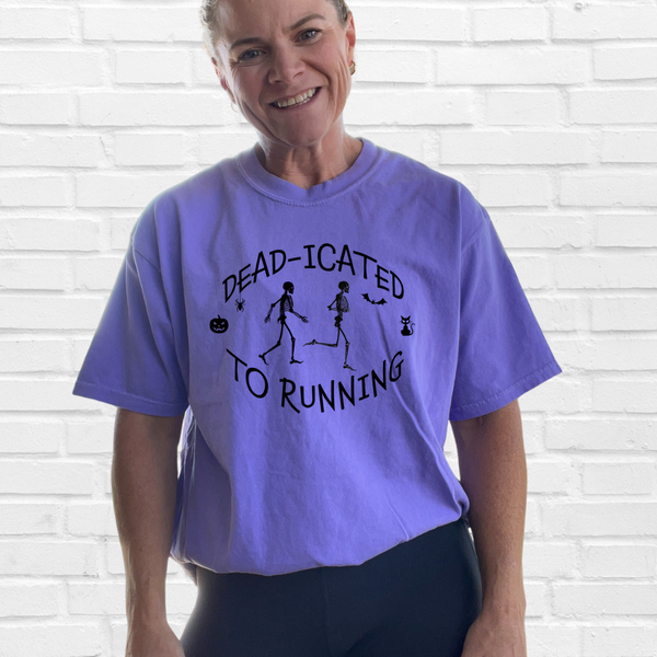 Deadicated to running tshirt - Liberte Lifestyles Halloween running shirt