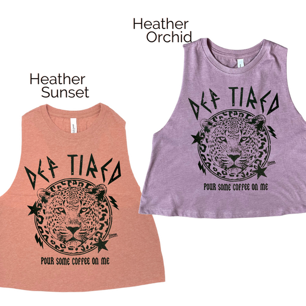 Def Tired Crop tank - Liberte Lifestyles Workout Tanks