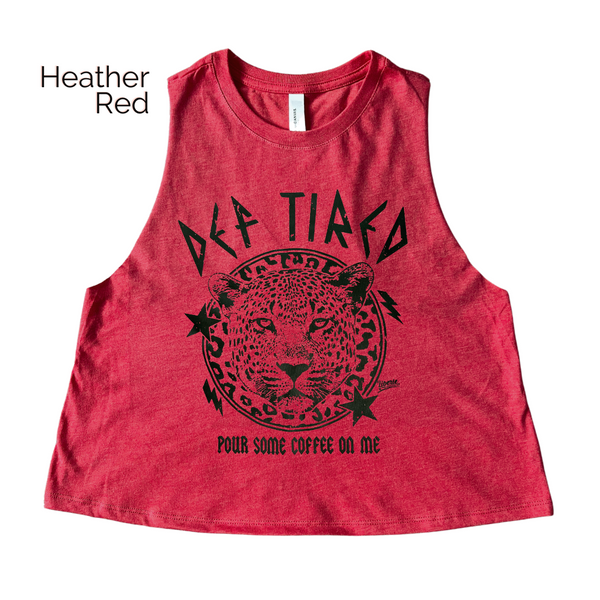 Def Tired Crop tank - Liberte Lifestyles Workout Tanks