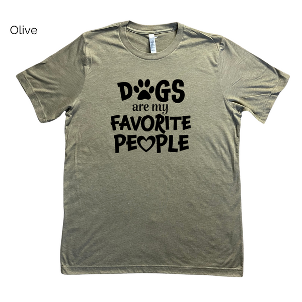 Dogs are my favorite people tshirt - Liberte Lifestyles Fitness Tees