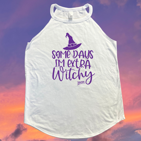 Extra Witchy Rocker Tank - White - FINAL SALE