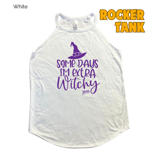 Extra Witchy Rocker Tank - White - FINAL SALE