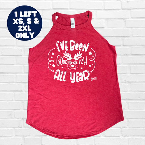 Goodish Rocker Tank - Red Frost - FINAL SALE