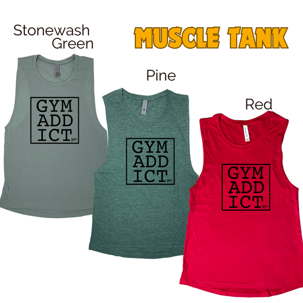 Gym addict tank - Liberte Lifestyles Fitness tanks and tees