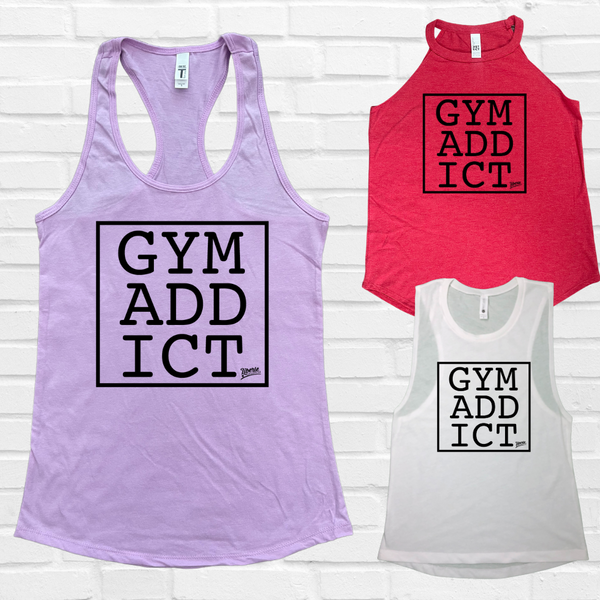 Gym addict tank - Liberte Lifestyles Fitness tanks and tees