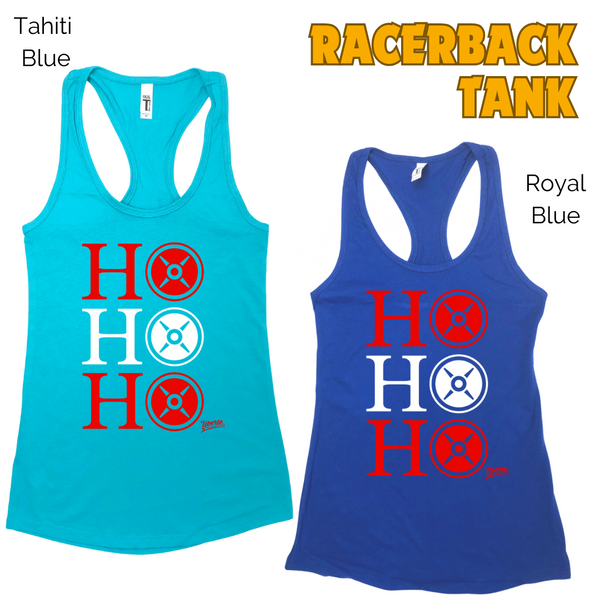 Ho Ho Ho Christmas workout tank - Liberte Lifestyles Christmas Gym tanks