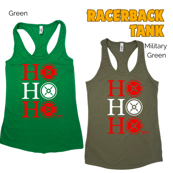 Ho Ho Ho Christmas workout tank - Liberte Lifestyles Christmas Gym tanks