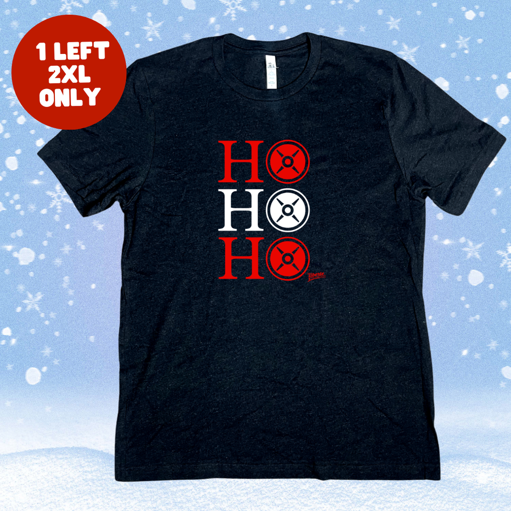 Ho Ho Ho Tee - Black - 2XL only