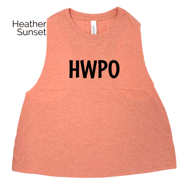 HWPO CROP TANK - hard work pays off crop tank - crossfit tank - Liberte Lifestyles