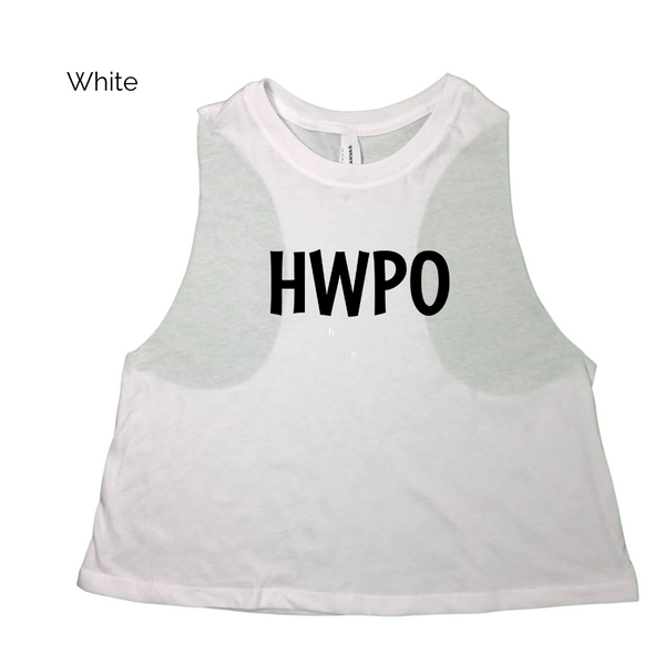 HWPO CROP TANK - hard work pays off crop tank - crossfit tank - Liberte Lifestyles